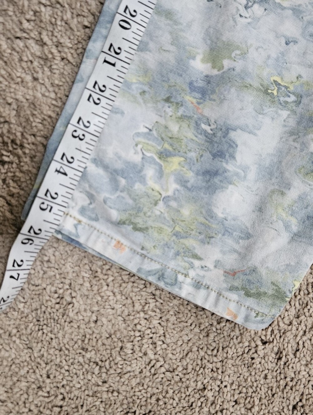 Anthropologie The Roamer Floral-Print Wide Leg Jeans - Light Blue/Green - Picture 9 of 10